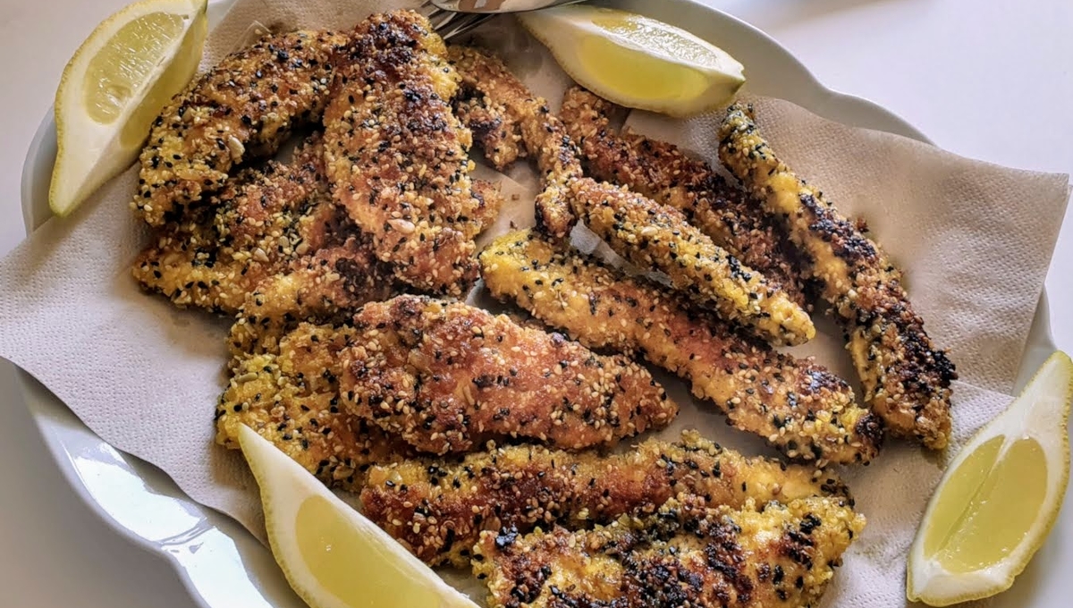 Aiguillettes de poulet panées aux graines, d'Ottolenghi – Une