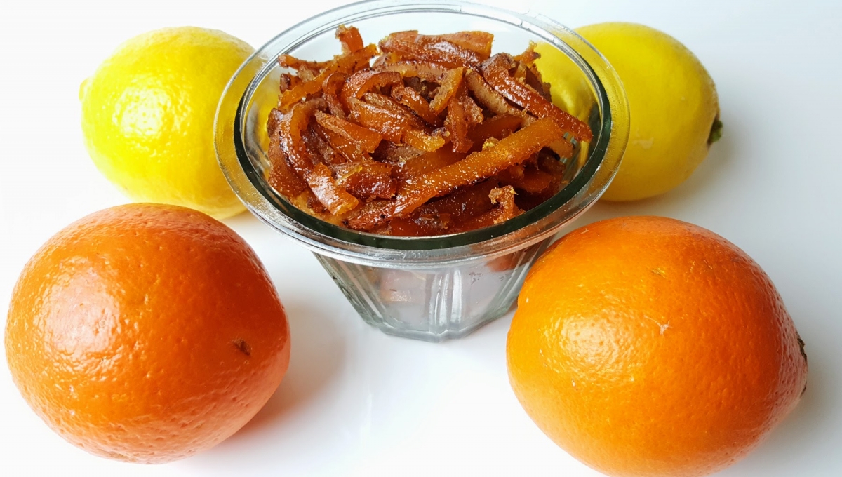 Écorces d'oranges confites - Trois fois par jour